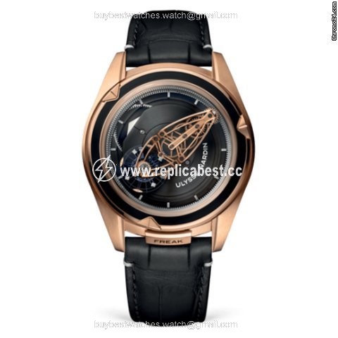 Ulysse Nardin Freak Mens watch Unisex Manual winding Rose gold 2502-250LE