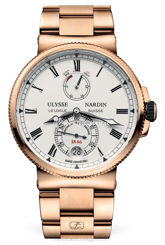 Ulysse Nardin Marine Chronometer Manufacture Mens watch Unisex Automatic Rose gold 1186-126-8M E0