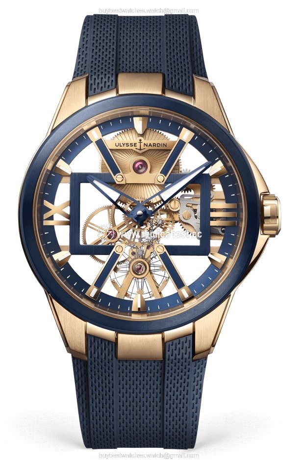 Ulysse Nardin Mens watch Unisex Manual winding Rose gold 3716-260-3 03