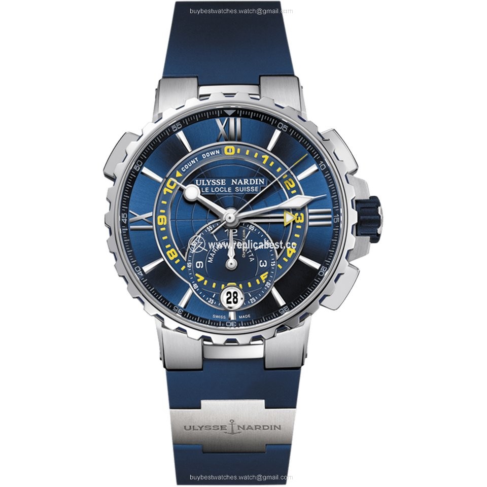 Ulysse Nardin Marine Regatta Mens watch Unisex Automatic Steel 1553-155-3 43
