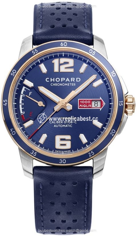 Chopard Mille Miglia Mens watch Unisex Automatic Gold Steel 168566-6002 Azzurro