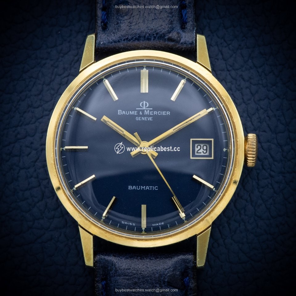 Baume & Mercier Mens watch Unisex Automatic Gold Steel 6-70