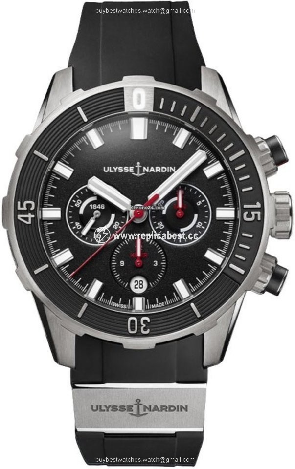 Ulysse Nardin Diver Chronograph Mens watch Unisex Automatic Titanium 1503-170-3 92