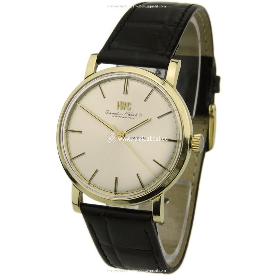 IWC Mens watch Unisex Manual winding Yellow gold 2400