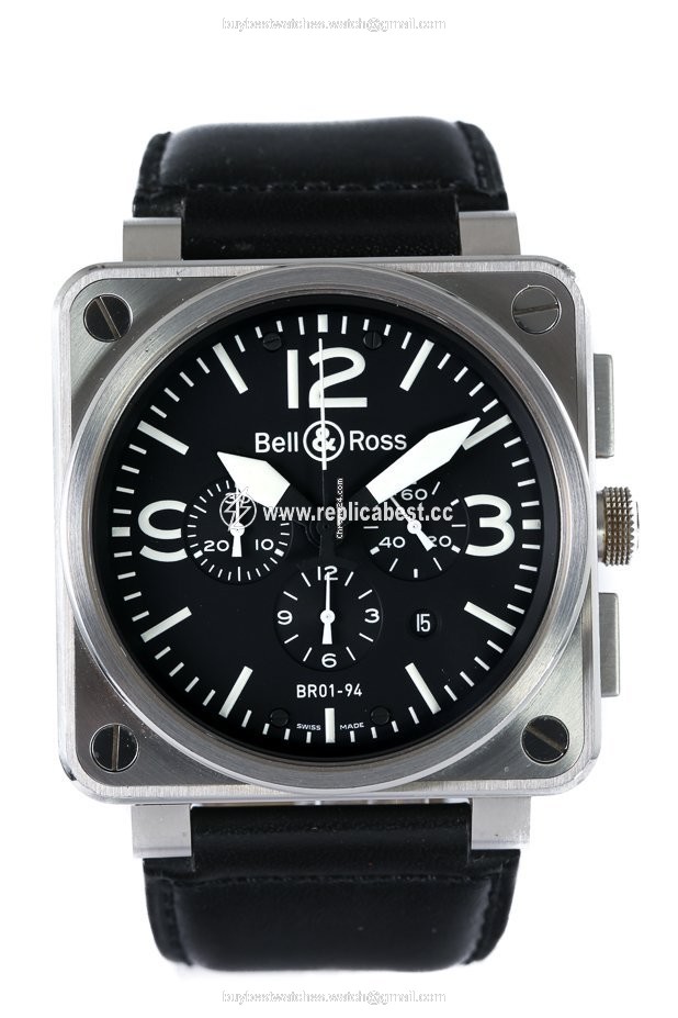 Bell & Ross BR 01-94 Chronographe Mens watch Unisex Automatic Steel BR01-94-S