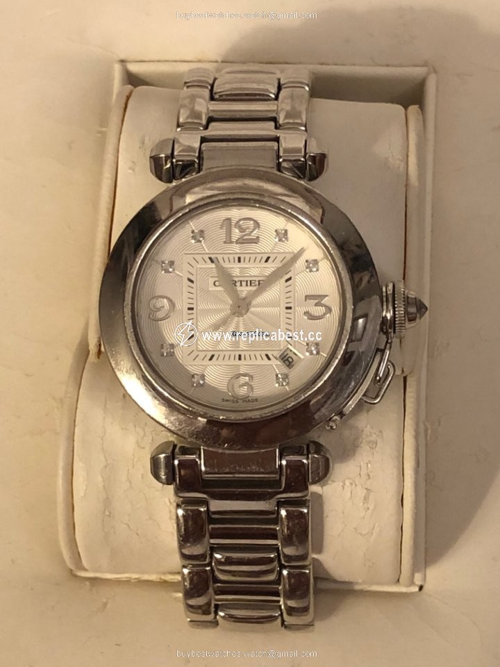 Cartier Pasha Womens watch Automatic White gold 2528