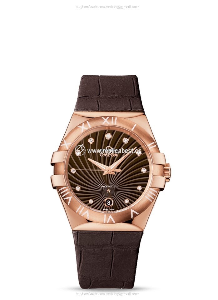 Omega Constellation Quartz Womens watch Quartz Red gold 123.53.35.60.63.001