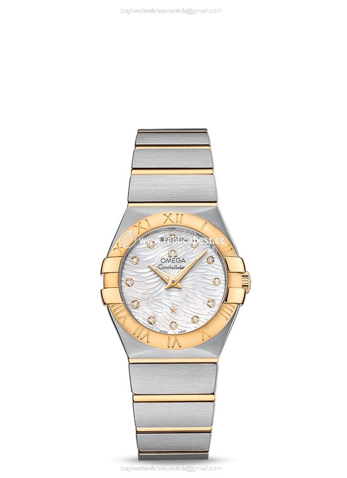 Omega Constellation Quartz Womens watch Quartz Gold Steel 123.20.27.60.55.008