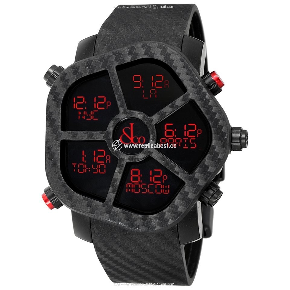 Jacob & Co. Five Time Zone Mens watch Unisex Quartz Steel GH100.11.NS.PC.ANA4D