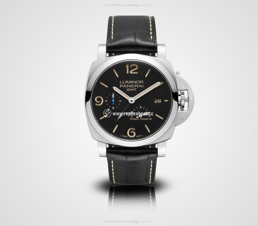 Panerai Luminor 1950 3 Days GMT Power Reserve Automatic Mens watch Unisex Automatic Steel PAM 01321