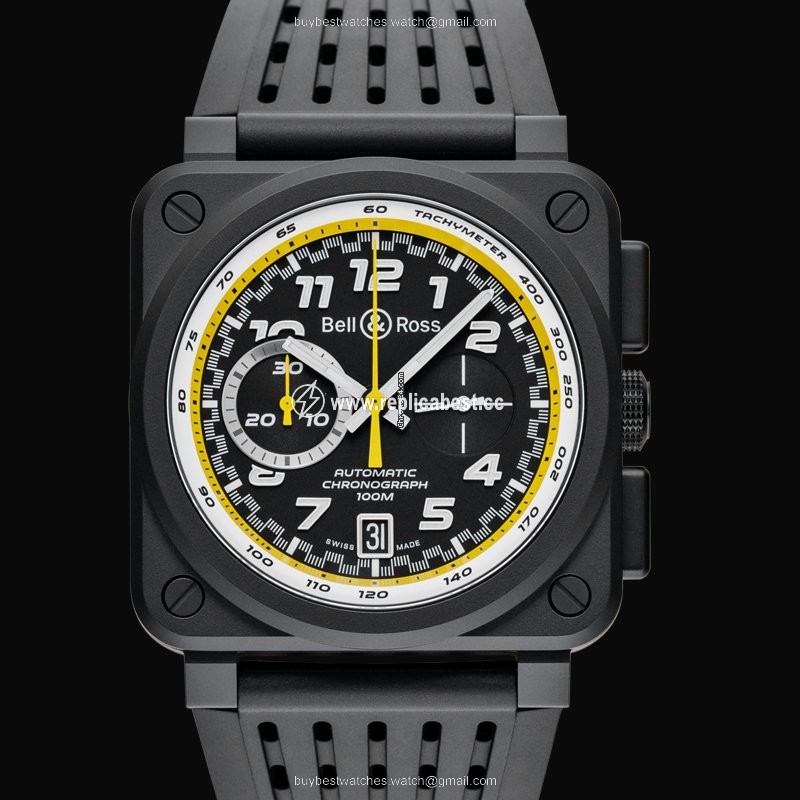 Bell & Ross BR 03-94 Chronographe Mens watch Unisex Automatic Ceramic BR0394-RS20 SRB