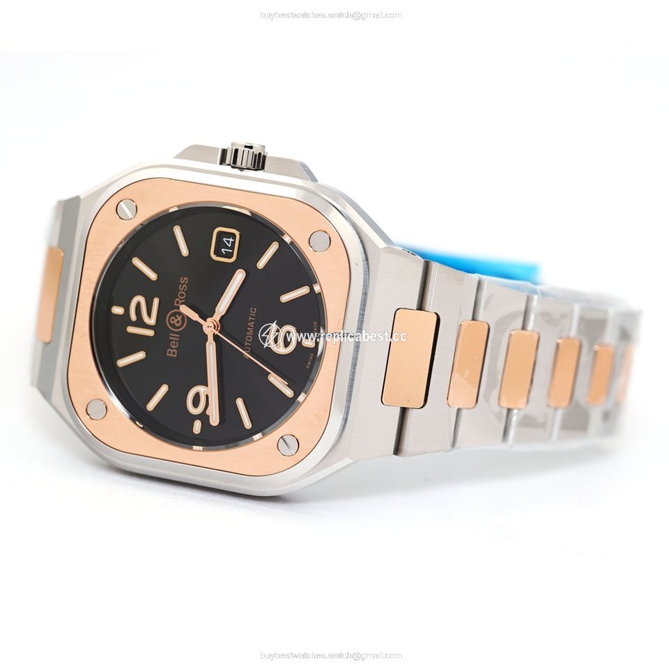 Bell & Ross BR 05 Mens watch Unisex Automatic Gold Steel BR05A-BL-STPG SSG