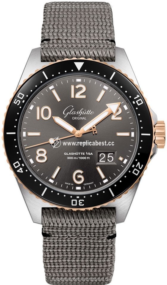 Glashutte Original Mens watch Unisex Automatic Gold Steel 1-36-13-04-91-34