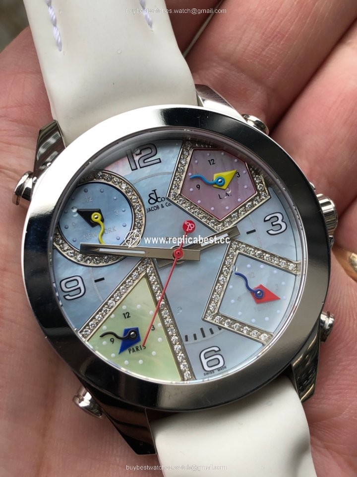 Jacob & Co. Five Time Zone Mens watch Unisex Quartz Steel JCM24DA