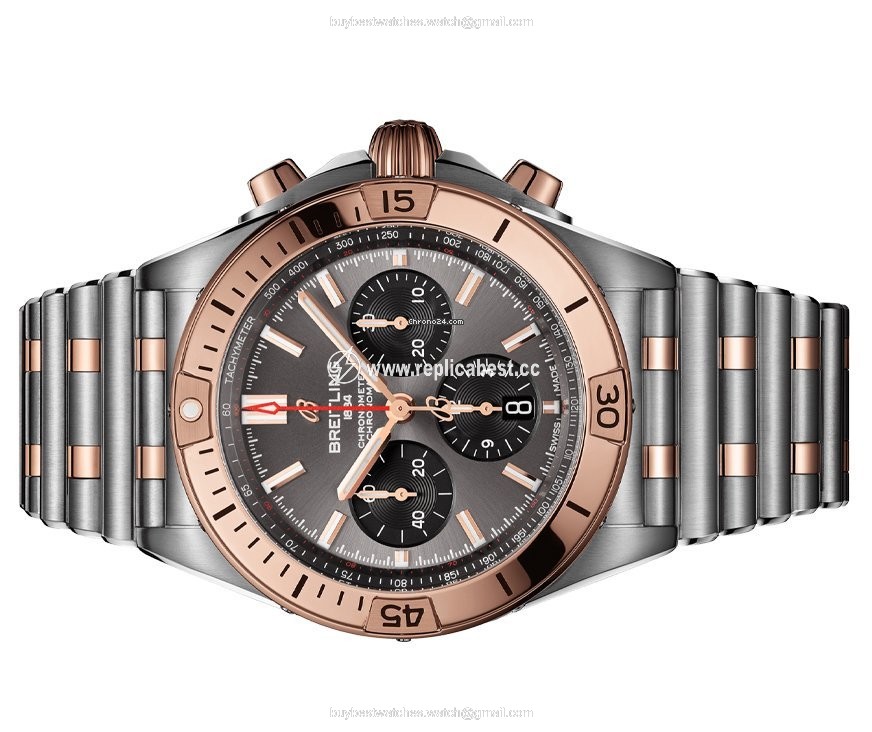 Breitling Chronomat Mens watch Unisex Automatic Gold Steel UB0134101B1U1