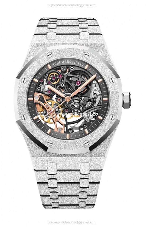Audemars Piguet Royal Oak Double Balance Wheel Openworked Mens watch Unisex Automatic White gold 15407BC.GG.1224BC.01