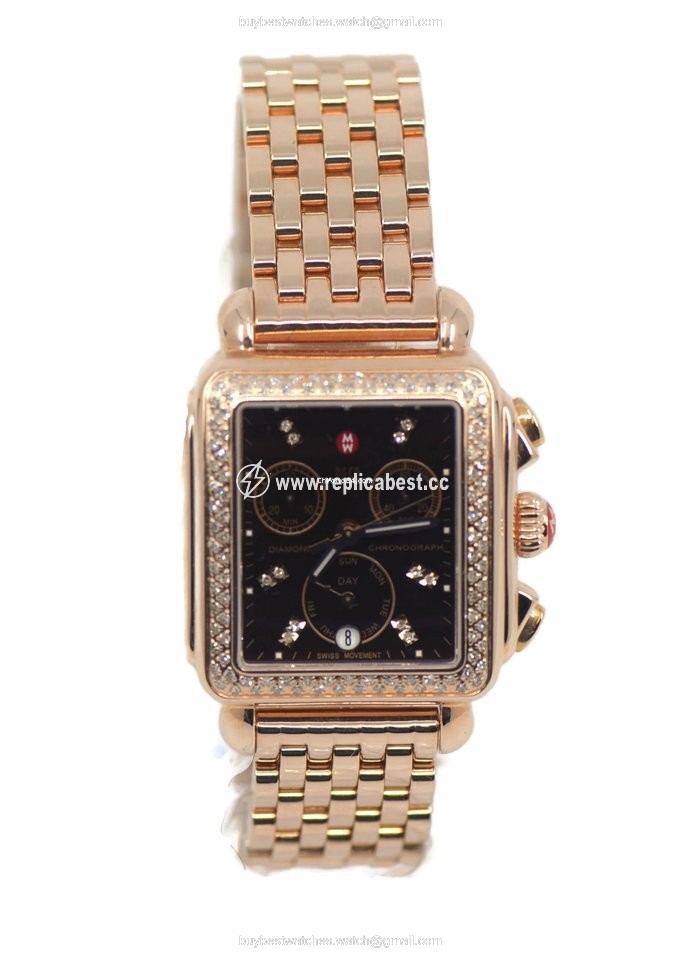Michele Deco Womens watch Quartz Gold Steel MW06P01B4962