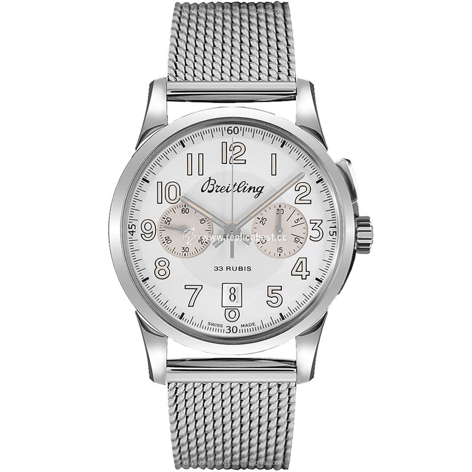 Breitling Transocean Chronograph 1915 Mens watch Unisex Manual winding Steel AB141112 G799 154A