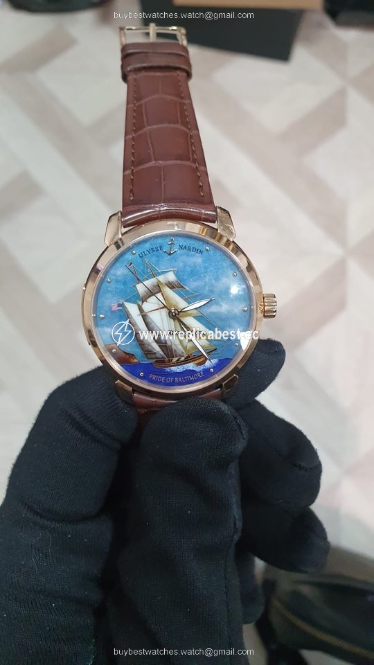 Ulysse Nardin Classico Mens watch Unisex Automatic Rose gold 8156-111-2 BALT