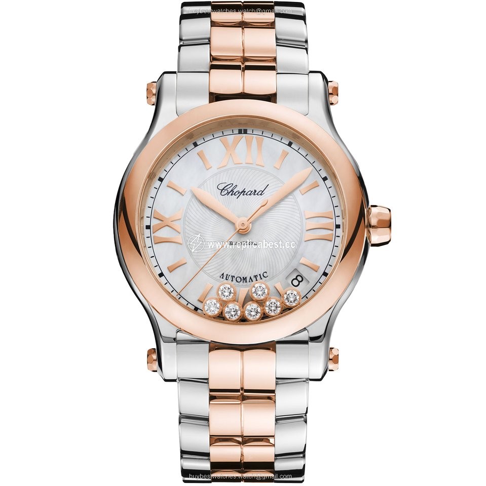 Chopard Happy Sport Womens watch Automatic Gold Steel 278559-6009