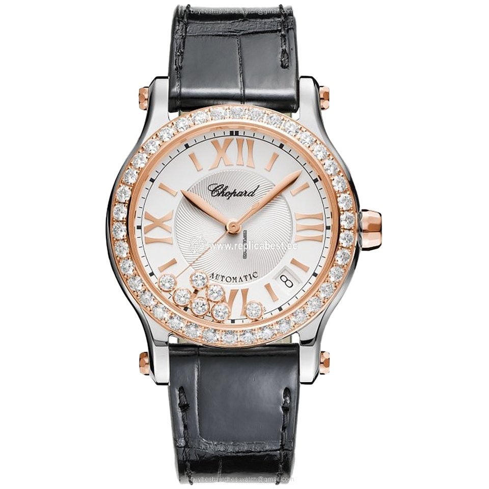 Chopard Happy Sport Womens watch Automatic Gold Steel 278559-6003