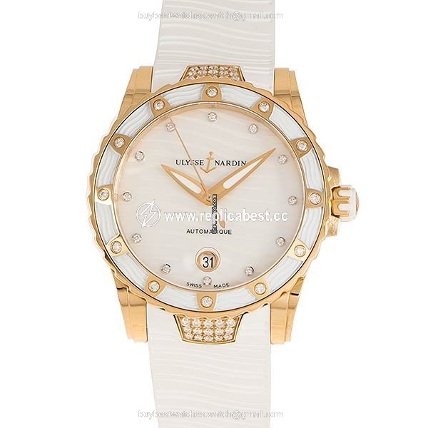 Ulysse Nardin Lady Diver Womens watch Automatic Rose gold 8156-180E-3C 10