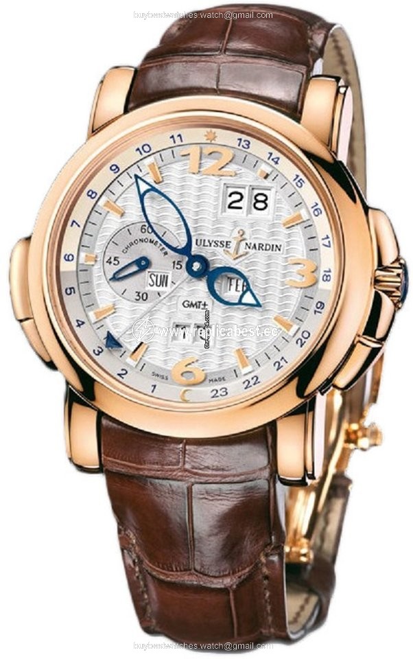 Ulysse Nardin GMT + - Perpetual Mens watch Unisex Automatic Rose gold 326-60 60