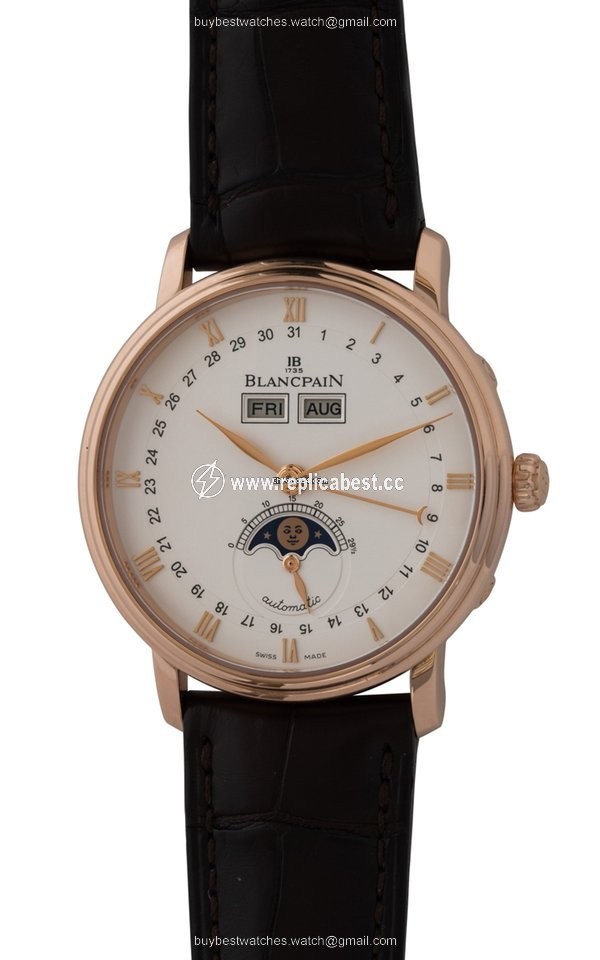 Blancpain Mens watch Unisex Automatic Rose gold 6263-3642-55B