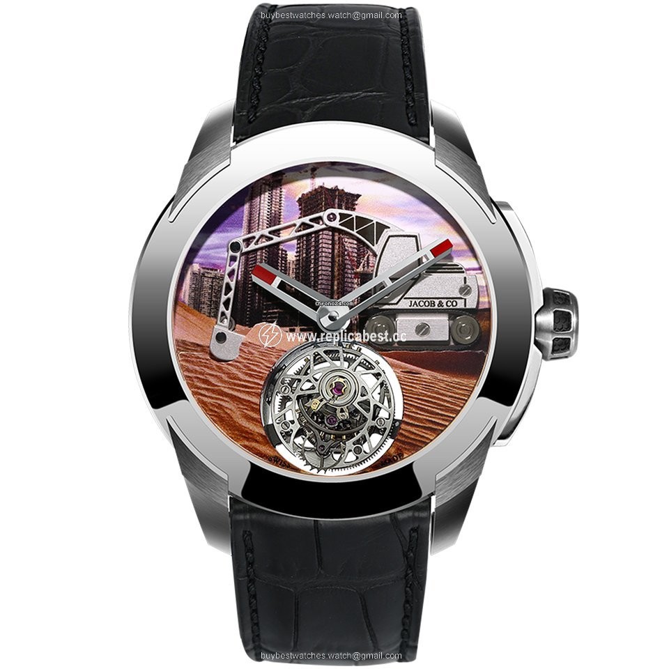 Jacob & Co. Mens watch Unisex Manual winding Titanium PI422.20.AB.AB.A