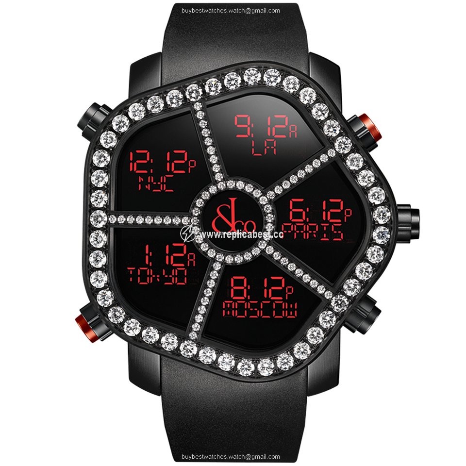 Jacob & Co. Mens watch Unisex Quartz Steel GH100.11.RP.PB.A