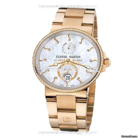 Ulysse Nardin Marine Chronometer 41mm Womens watch Automatic Rose gold 266-66B 991