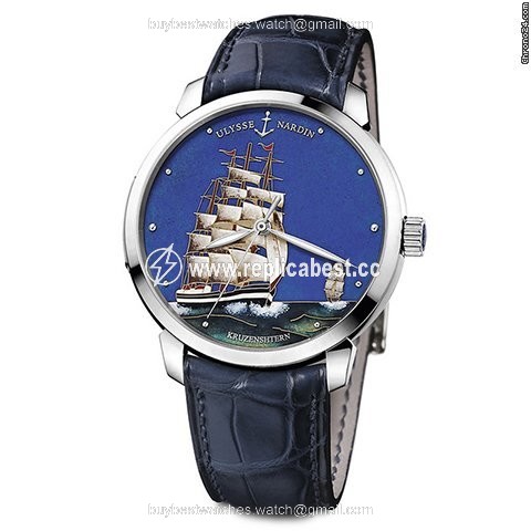 Ulysse Nardin San Marco Cloisonne Mens watch Unisex Automatic White gold 8150-111-2 KRUZ