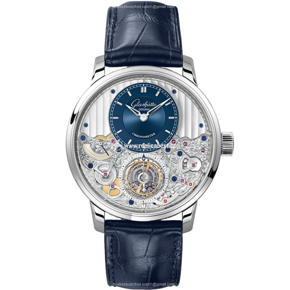 Glashutte Original Mens watch Unisex Manual winding Platinum 1-58-05-01-03-30