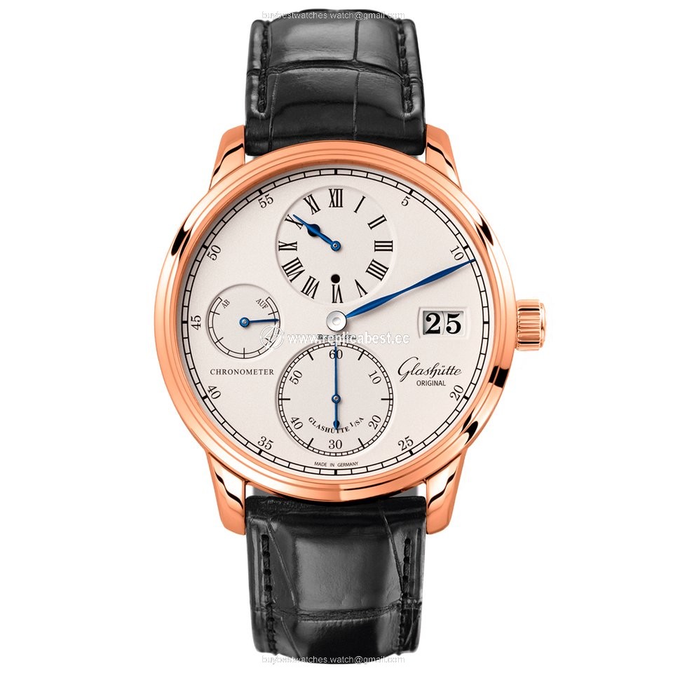 Glashutte Original Senator Chronometer Regulator Mens watch Unisex Manual winding Red gold 1-58-04-04-05-04
