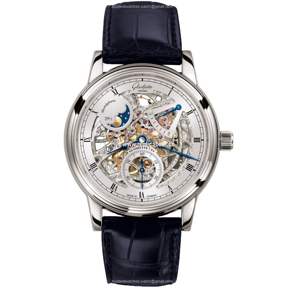 Glashutte Original Senator Mens watch Unisex Manual winding White gold 1-49-13-15-04-30