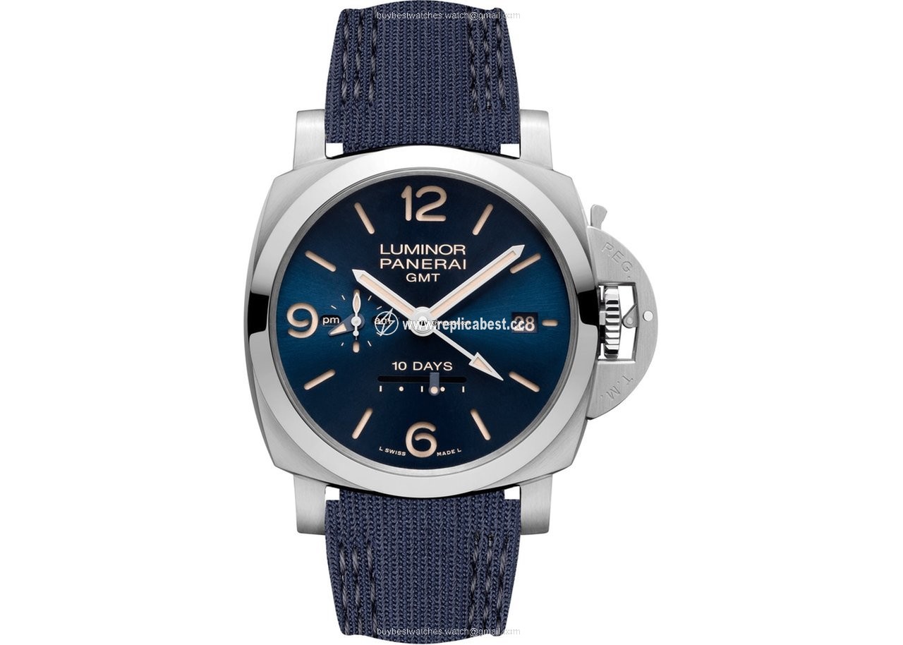 Panerai Luminor 1950 10 Days GMT Mens watch Unisex Automatic Steel PAM 00986