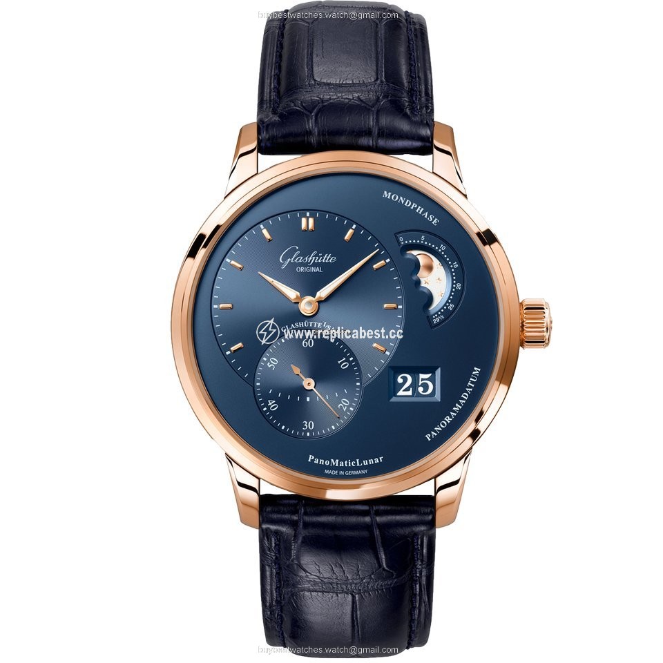 Glashutte Original PanoMaticLunar Mens watch Unisex Automatic Red gold 1-90-02-11-35-01