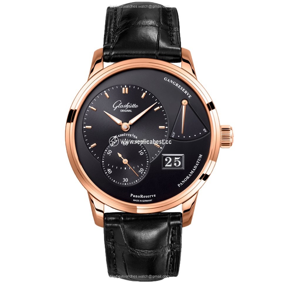 Glashutte Original PanoReserve Mens watch Unisex Manual winding Red gold 1-65-01-29-15-30