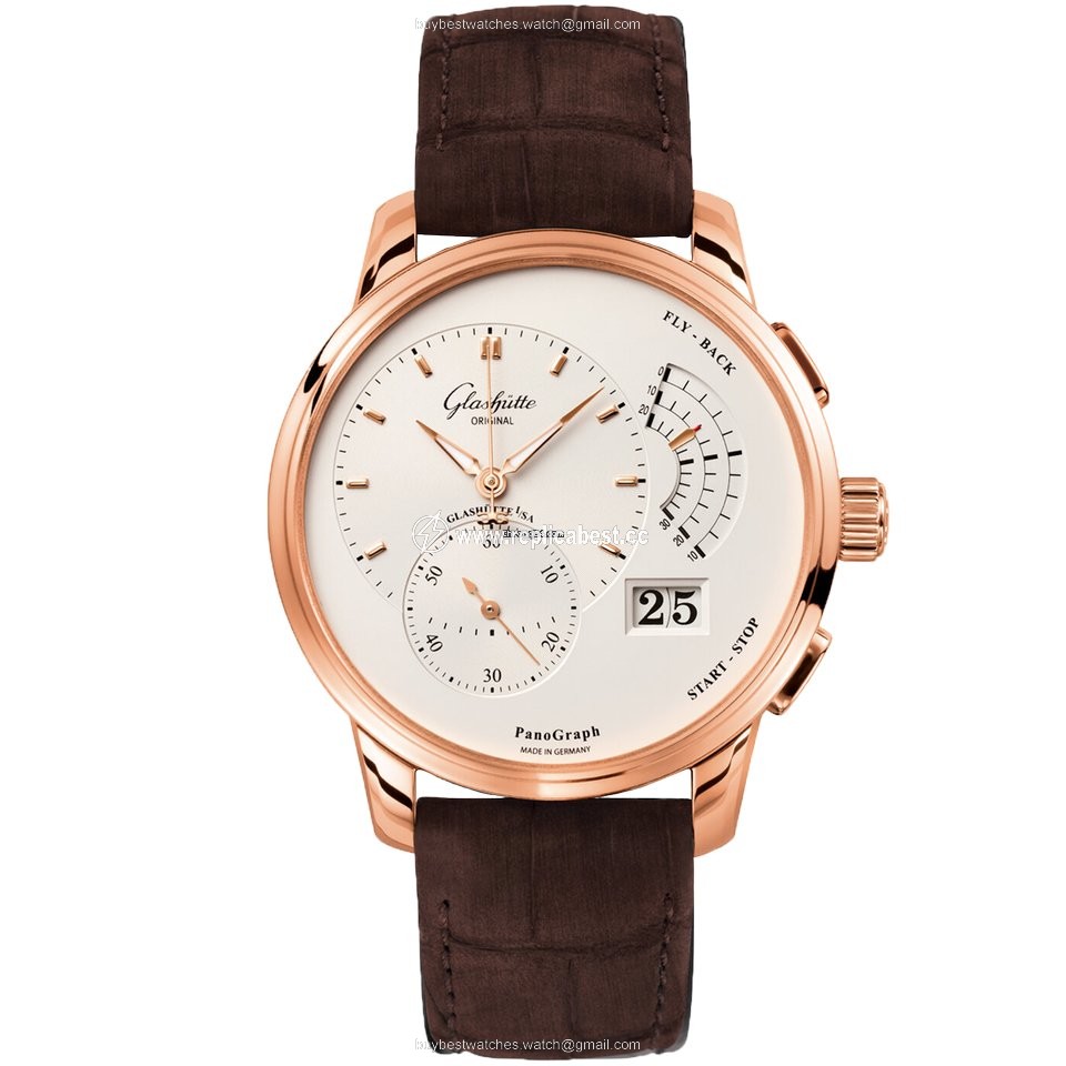 Glashutte Original PanoGraph Mens watch Unisex Manual winding Red gold 1-61-03-25-15-05
