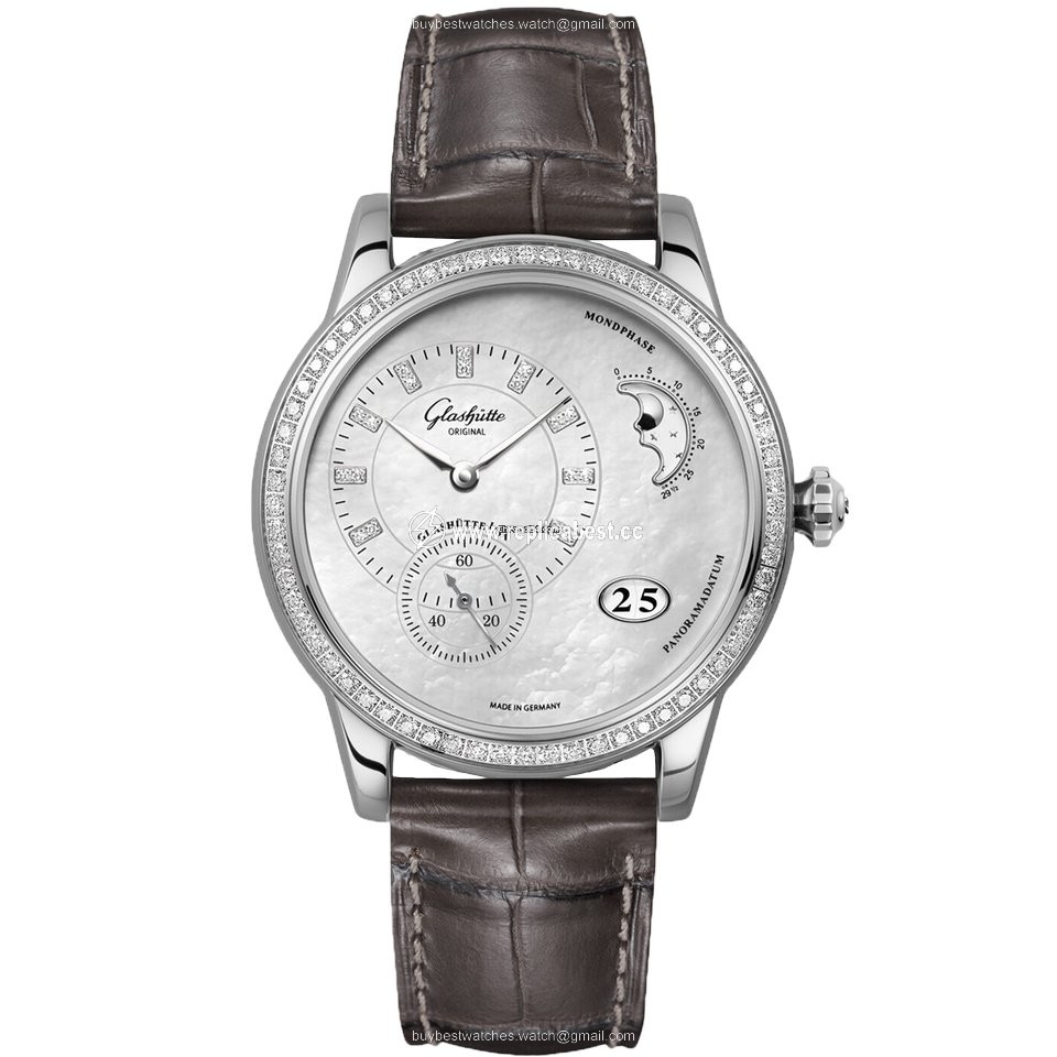 Glashutte Original PanoMatic Luna Womens watch Automatic Steel 1-90-12-01-12-02