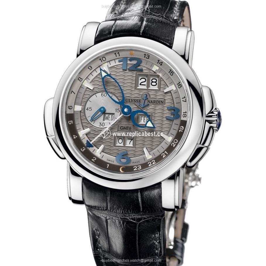 Ulysse Nardin GMT + - Perpetual Mens watch Unisex Automatic White gold 320-60 69