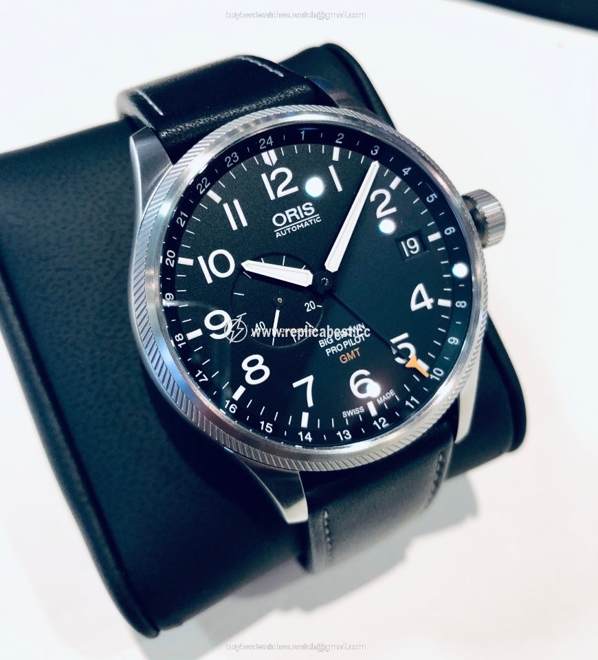 Oris Big Crown ProPilot GMT Mens watch Unisex Automatic Steel 01 748 7710 4164-07 5 22 14FC