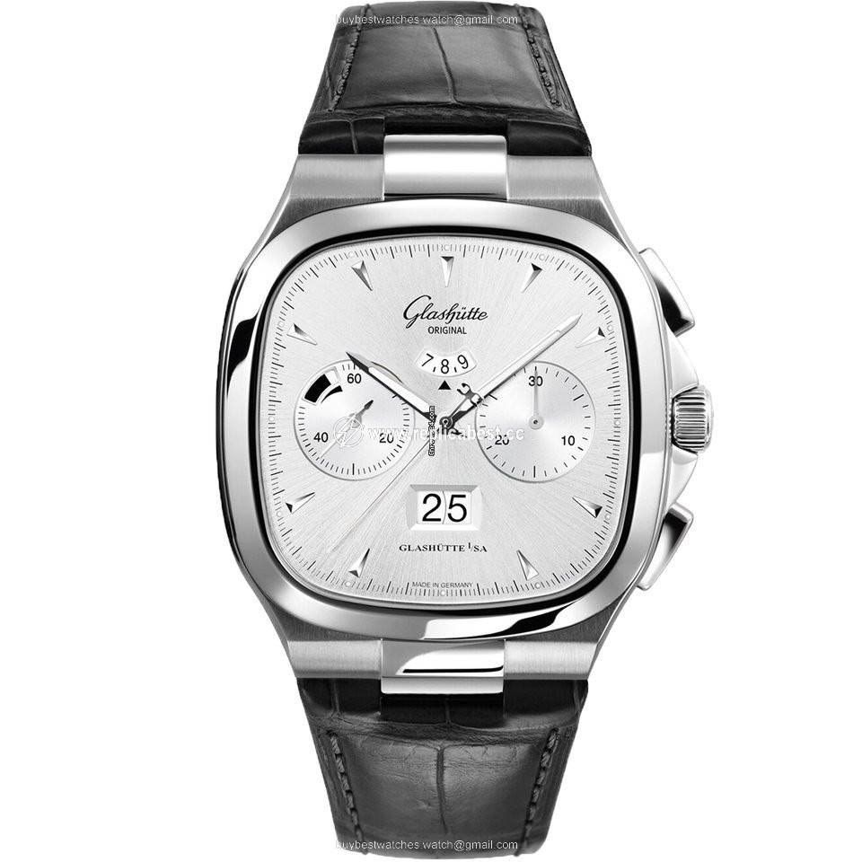 Glashutte Original Seventies Chronograph Panorama Date Mens watch Unisex Automatic Steel 1-37-02-02-02-30