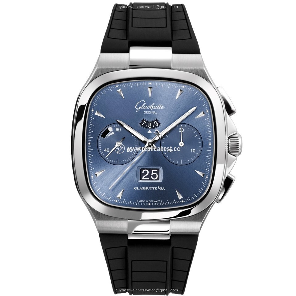 Glashutte Original Seventies Chronograph Panorama Date Mens watch Unisex Automatic Steel 1-37-02-03-02-33