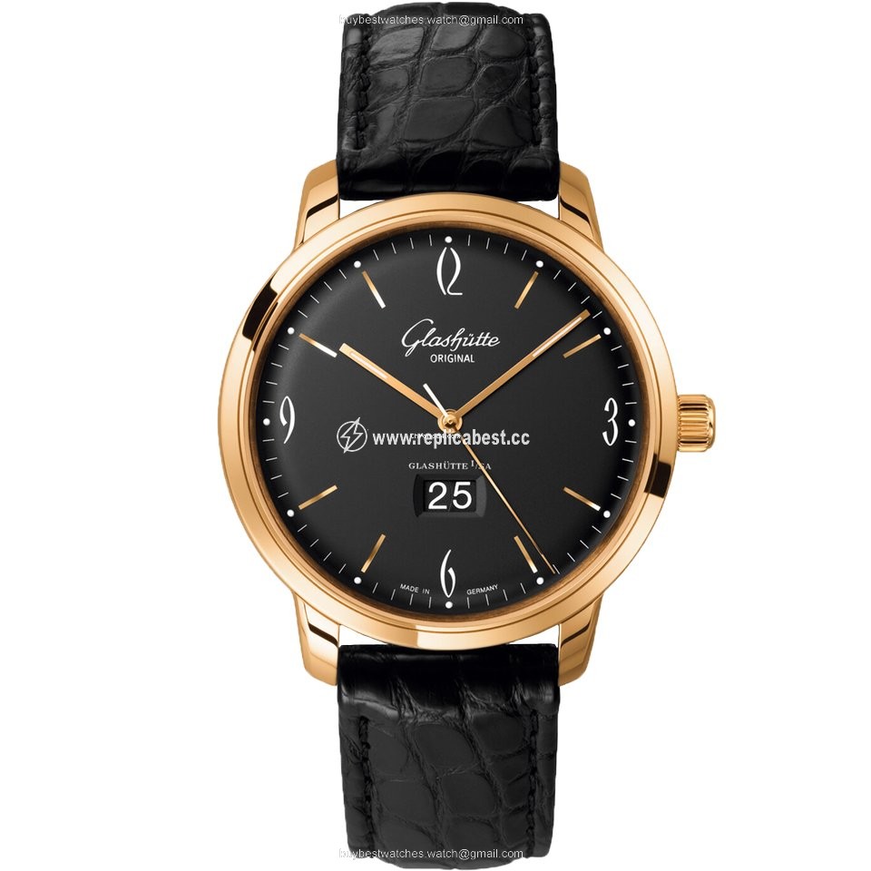 Glashutte Original Sixties Panorama Date Mens watch Unisex Automatic Rose gold 2-39-47-02-01-04