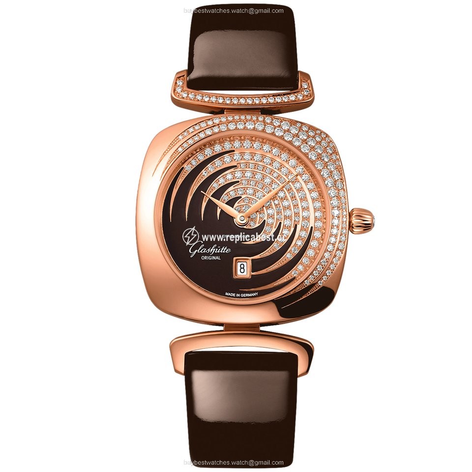 Glashutte Original Pavonina Womens watch Quartz Red gold 1-03-01-04-15-35