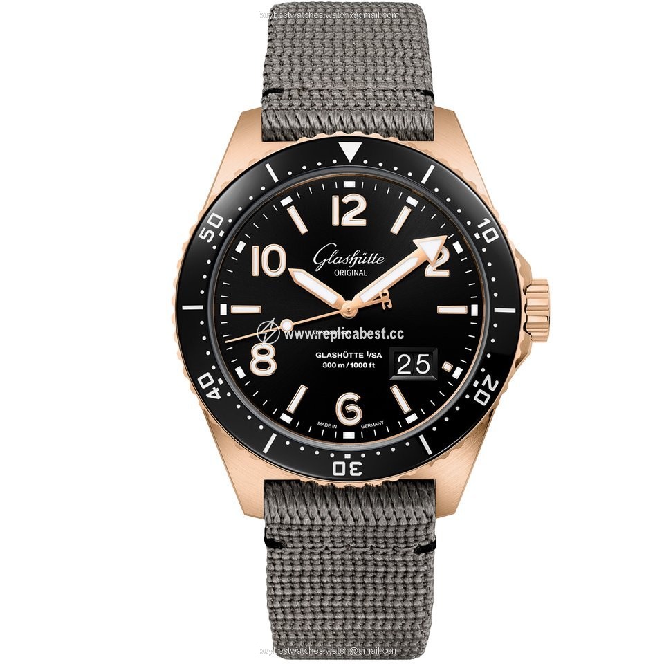 Glashutte Original Mens watch Unisex Automatic Red gold 1-36-13-03-90-34