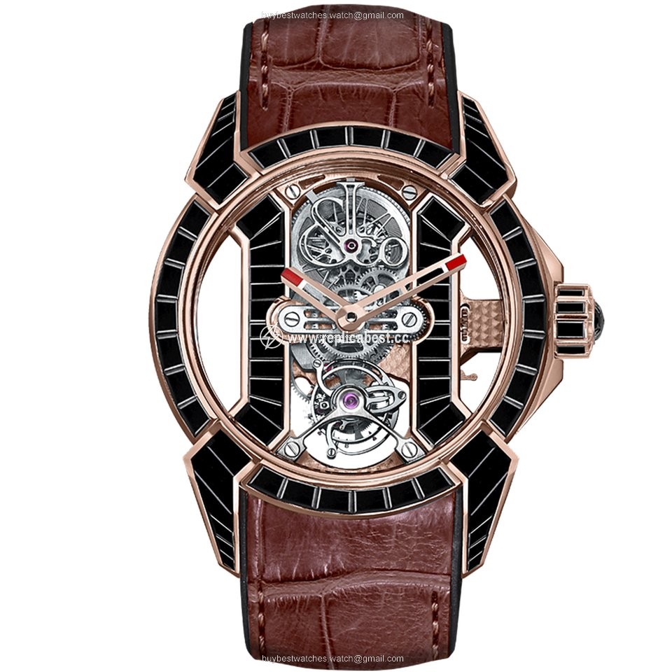 Jacob & Co. Mens watch Unisex Manual winding Rose gold EX500.40.BS.BS.A