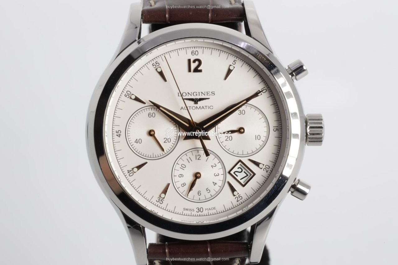 Longines Column-Wheel Chronograph Mens watch Unisex Automatic Steel L2.750.4.76.2