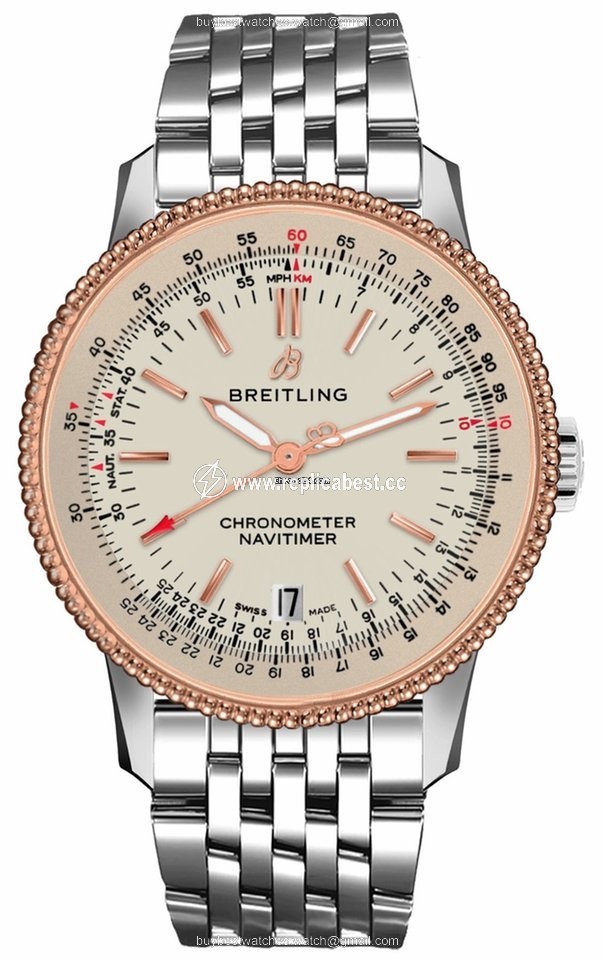 Breitling Navitimer Mens watch Unisex Automatic Gold Steel U17325211G1A1